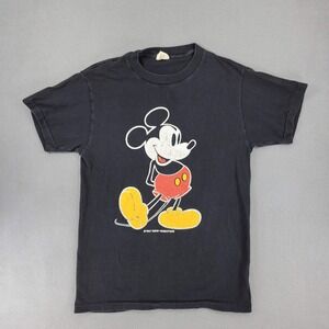Signal Mickey Mouse T-Shirt Men S Black Vintage Walt Disney Productions USA